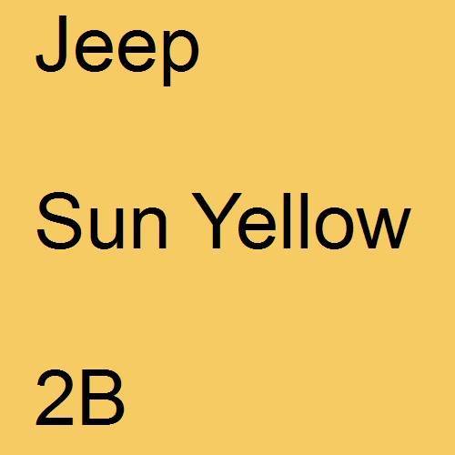 Jeep, Sun Yellow, 2B.